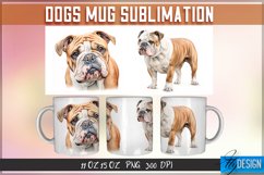 Dogs Mug Sublimation | 11Oz 15Oz Mug |Mug Wrap Template v.1 Product Image 2