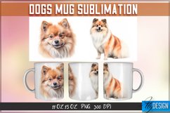 Dogs Mug Sublimation | 11Oz 15Oz Mug |Mug Wrap Template v.1 Product Image 3