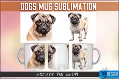 Dogs Mug Sublimation | 11Oz 15Oz Mug |Mug Wrap Template v.1 Product Image 6