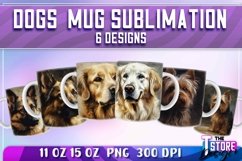 Dogs Mug Sublimation Bundle|Dog 11oz|Animal 15 oz Design v.2 Product Image 1
