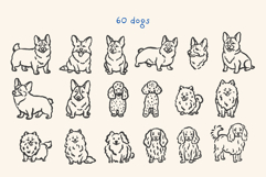 85 Hand-Drawn Dogs Procreate Stamp Brushes Product Image 2
