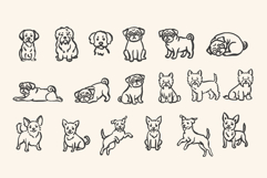 85 Hand-Drawn Dogs Procreate Stamp Brushes Product Image 3