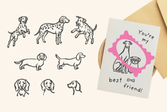 85 Hand-Drawn Dogs Procreate Stamp Brushes Product Image 5