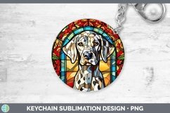 GorgeousDogs Stained Glass Keychain design.