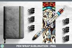 GorgeousDogs Stained Glass Pen Wrap design.