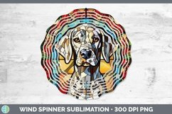 GorgeousDogs Stained Glass Wind Spinner design.