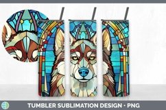 GorgeousDogs Stained Glass Tumbler design.