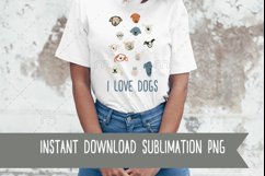 Sublimation| I love dogs Product Image 1