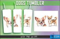 Dogs Tumbler Sublimation | Animal 20 Oz Tumbler | 300DPI v.2 Product Image 1