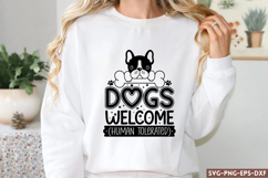 Dogs welcome SVG, Dog SVG Product Image 1