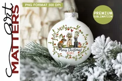 Dogs Wreath Merry Christmas 2022- 300 DPI - Hand Painted Product Image 2