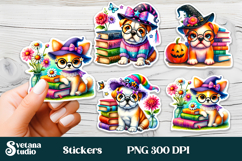 Halloween stickers PNG | Printable Halloween sticker bundle Product Image 12