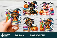 Halloween stickers | Printable dog book stickers Product Image 1
