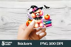 Halloween stickers | Printable dog book stickers Product Image 5