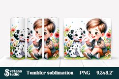 Dalmatian dog tumbler sublimation | Dog kids tumbler Product Image 1