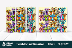 Funny dog tumbler sublimation PNG | Dog lover quotes tumbler Product Image 1