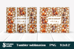 Funny dog tumbler sublimation | Dog lover quotes tumbler Product Image 1