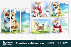 Dog tumbler wrap | Animal tumbler sublimation Product Image 1