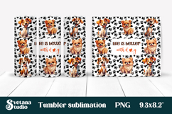 Funny dog tumbler sublimation | Dog lover quotes tumbler Product Image 1