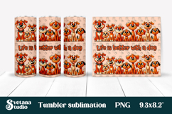 Funny dog tumbler sublimation PNG | Dog lover quotes tumbler Product Image 1