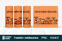 Funny dog tumbler sublimation PNG | Dog lover quotes tumbler Product Image 1