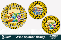 Cute animal wind spinner | Funny dog wind spinner PNG Product Image 1