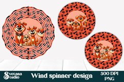 Cute animal wind spinner | Funny dog wind spinner PNG Product Image 1
