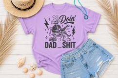 Doin' Dad Shit SVG, Funny Skeleton Guitarist PNG Product Image 3
