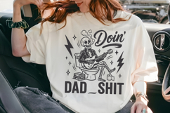 Doin' Dad Shit SVG, Funny Skeleton Guitarist PNG Product Image 6