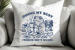 Frog Mental Health SVG Bundle | 7 Funny Frog Quotes SVG PNG Product Image 9