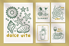 Dolce Vita, Italian holiday card set, Printable Set Product Image 1
