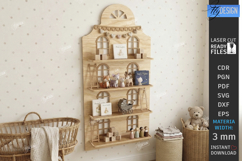 Dollhouse Shelf Laser Cut | Kids Laser | Nursery Wall Decor Product Image 1