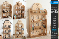 Dollhouse Shelves Laser Cut Bundle | House SVG | Wall Decor Product Image 1
