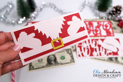 Christmas Money Holder Svg| Santa Money Envelope Template Product Image 1