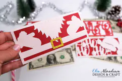 Christmas Money Holder Svg| Santa Money Envelope Template Product Image 1