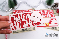 Christmas Money Holder Svg| Santa Ho Ho Ho Envelope Template Product Image 1
