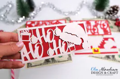 Christmas Money Holder Svg| Santa Ho Ho Ho Envelope Template Product Image 1