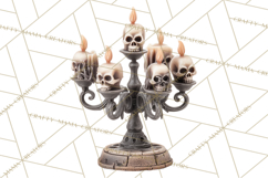 Haunted Dollhouse Clipart, Creepy Dolls, Spooky Tea Party Product Image 3