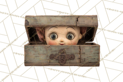 Haunted Dollhouse Clipart, Creepy Dolls, Spooky Tea Party Product Image 2