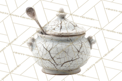Haunted Dollhouse Clipart, Creepy Dolls, Spooky Tea Party Product Image 2