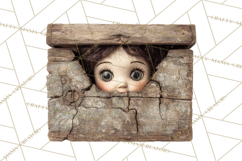 Haunted Dollhouse Clipart, Creepy Dolls, Spooky Tea Party Product Image 3