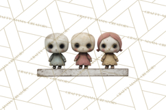 Haunted Dollhouse Clipart, Creepy Dolls, Spooky Tea Party Product Image 2