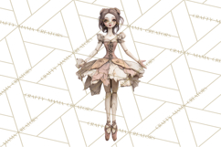 Haunted Dollhouse Clipart, Creepy Dolls, Spooky Tea Party Product Image 3