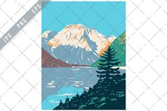 Dolomiti Bellunesi National Park in Belluno Veneto WPA Art Product Image 1