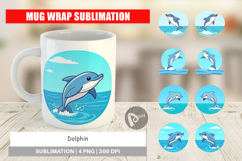 Mug Wrap Dolphin Product Image 1