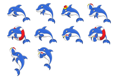 Cute Dolphin Animal Cartoon Illustration Product Image 1