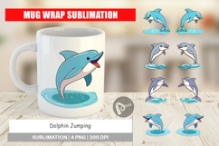Mug Wrap Jumping Dolphin Product Image 1
