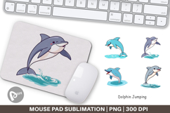 Mouse Pad Jumping Dolphin Product Image 1