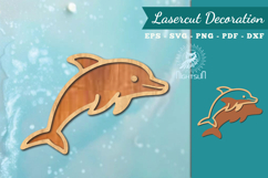 Dolphin Lasercut Decoration SVG Product Image 1