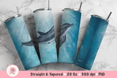 Marine Tumbler Sublimation, Dolphin Tumbler Wrap, 20 oz tumbler wrap